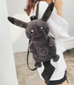 Black Pikachu Plush Backpack