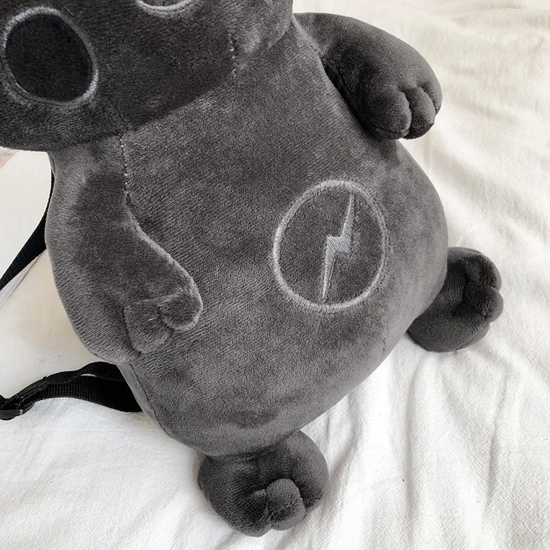 Black Pikachu Plush Backpack