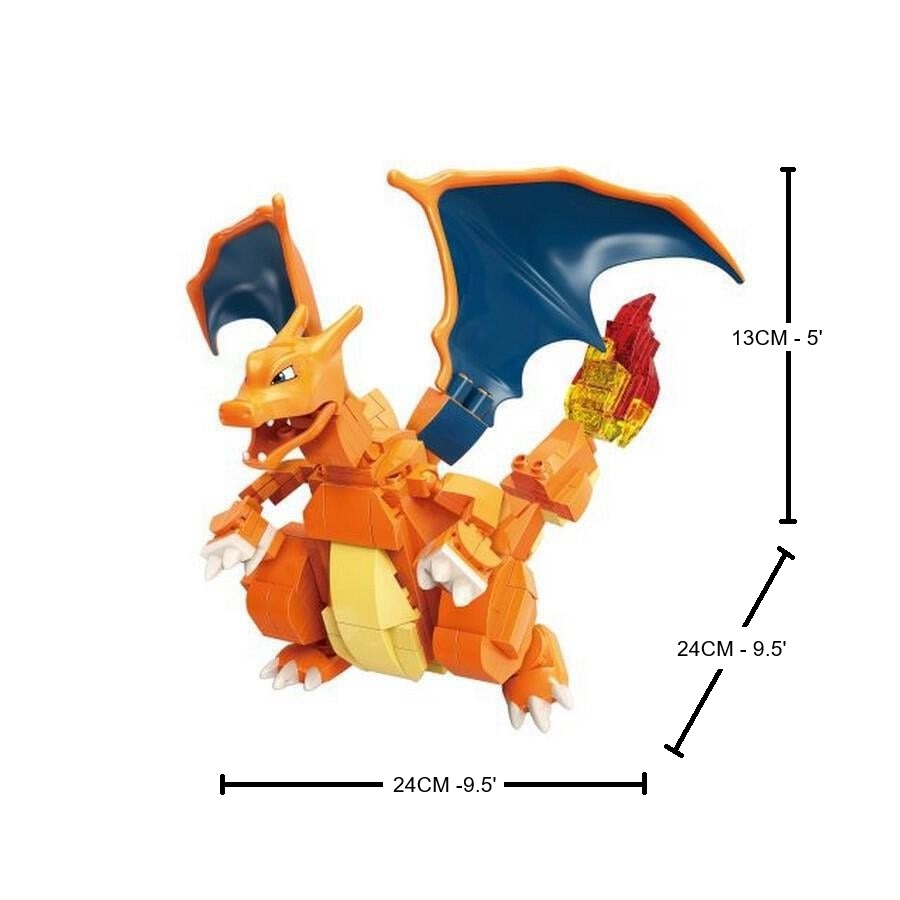 Pokemon charizard lego set size