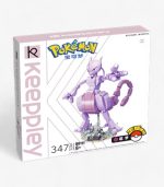 Official packaging of the Mewtwo LEGO set, showcasing the completed model on the box with branding for Pokémon and LEGO fans.