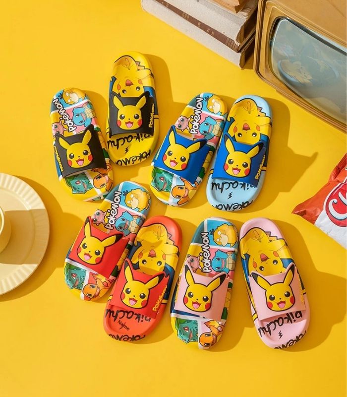 Non-slip Pikachu slippers